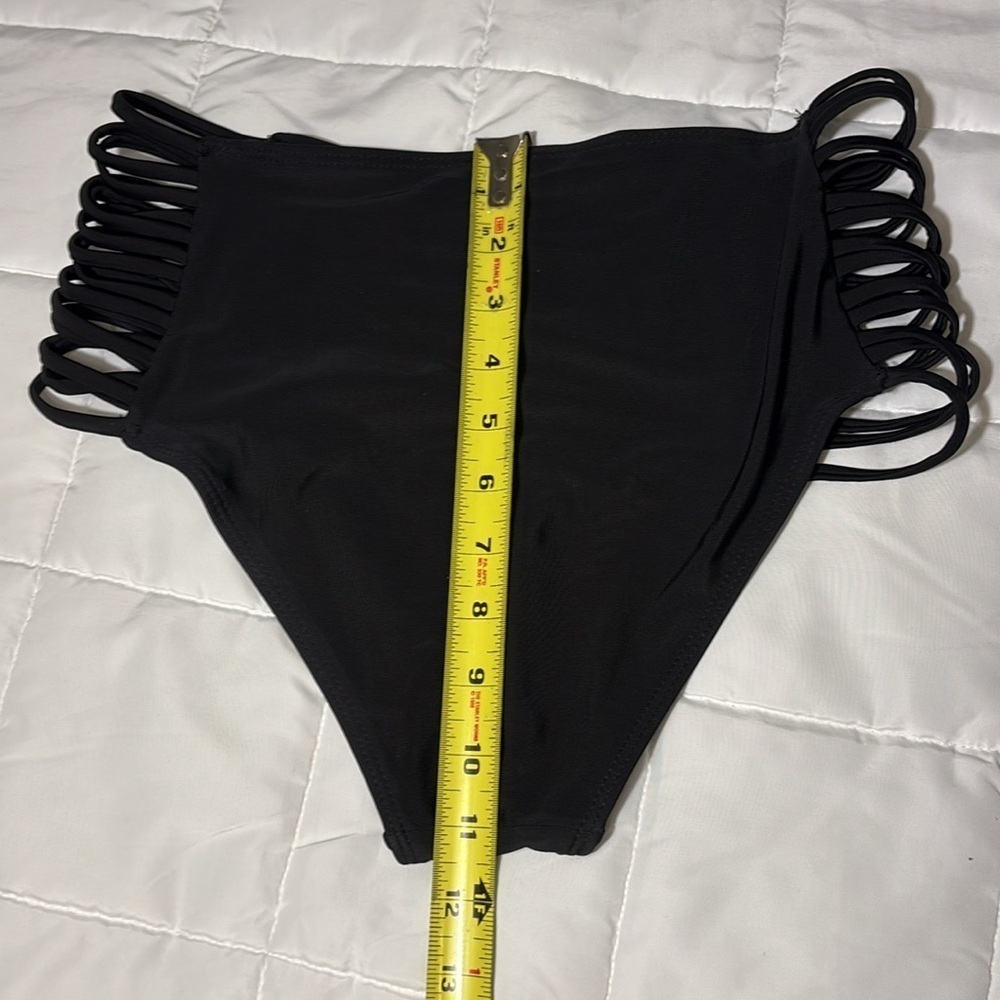 High Waisted Black Bikini Bottom - Picture 10 of 10